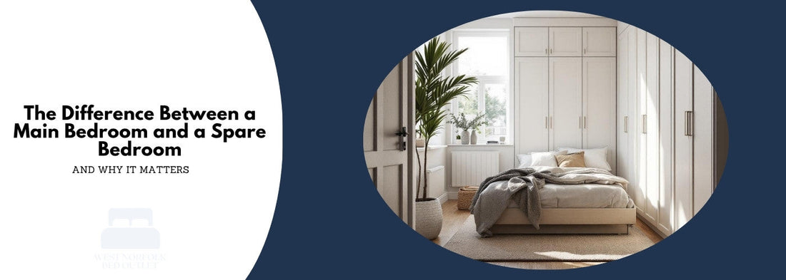 Difference between a main bedroom and spare room