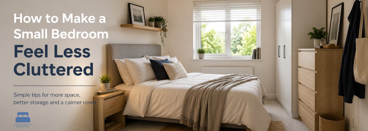 How to make a small bedroom feel less cluttered