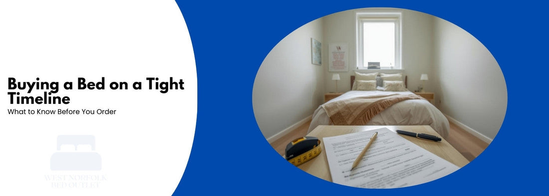 Buying a bed on a tight timeline blog cover image