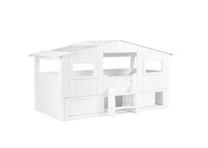Acorn Treehouse Midsleeper Bed Finished in White