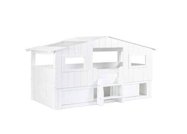 Acorn Treehouse Midsleeper Bed Finished in White