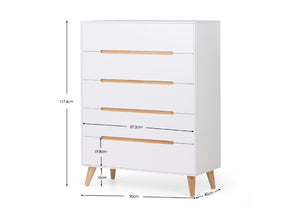 Alicia 5 Drawer Chest