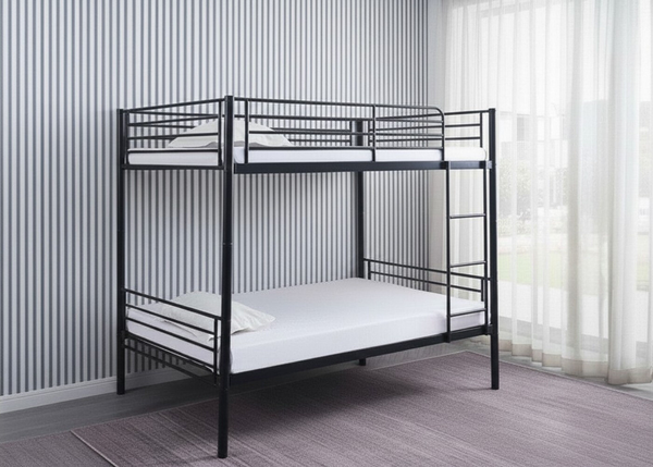 Anslow Quad Bunk in Black Finish