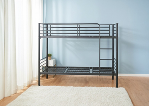 Anslow Bunk Bed in Black Finish