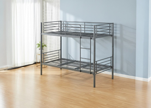 Anslow Bunk Bed in Grey Finish