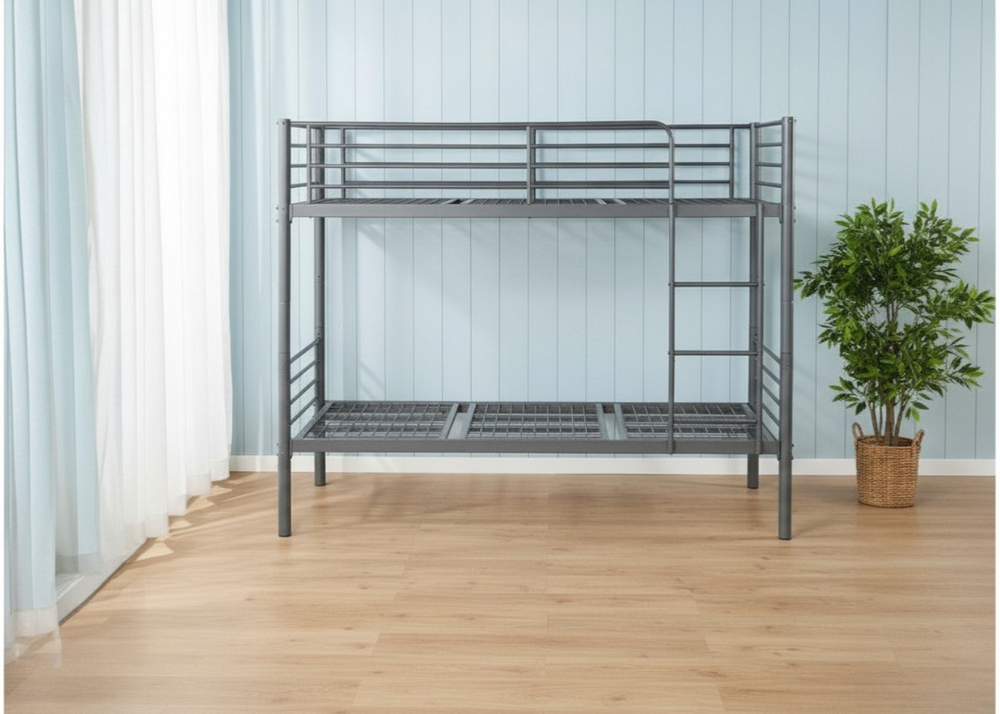 Anslow Bunk Bed in Black Finish