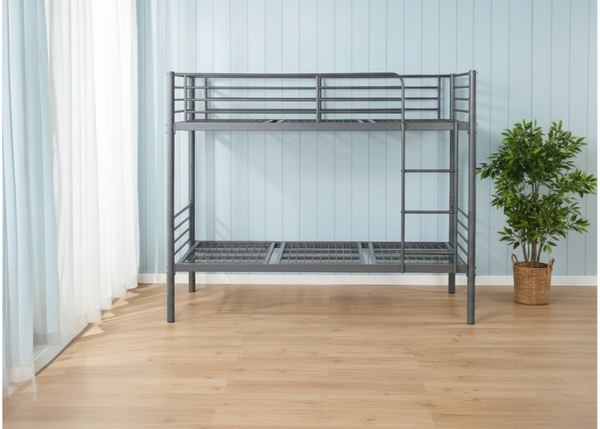 Anslow Bunk Bed in Grey Finish
