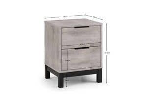 Bali 2 Drawer Bedside