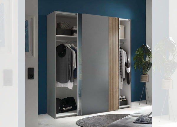 Berno Sliding Door Wardrobe With Mirror