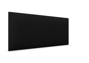 Iris Headboard Finished in faux Linen Black