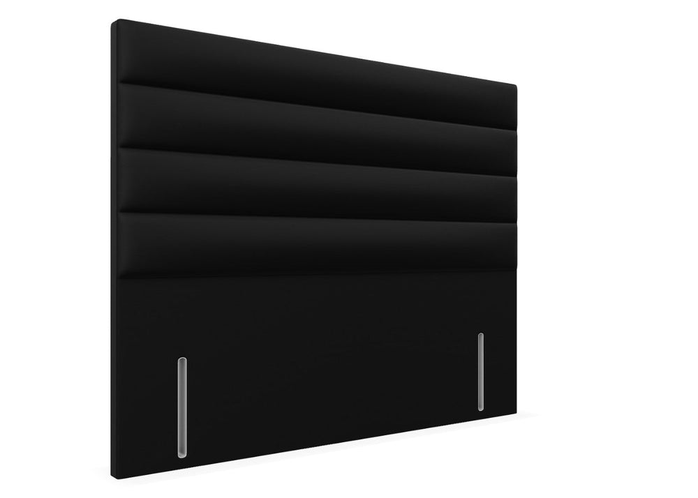 Camellia Floor Standing Headboard Finished in Faux Linen Navy