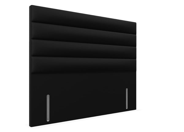 Camellia Floor Standing Headboard Finished in Faux Linen Black