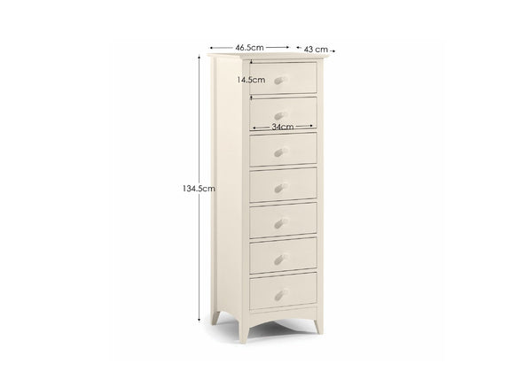 Cameo 7 Drawer Narrow Chest