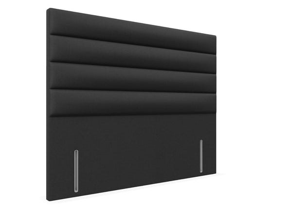 Camellia Floor Standing Headboard Finished in Faux Linen Navy