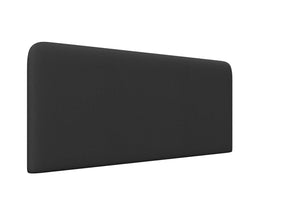 Oberon Strutted Headboard Finished in Faux Linen Charcoal