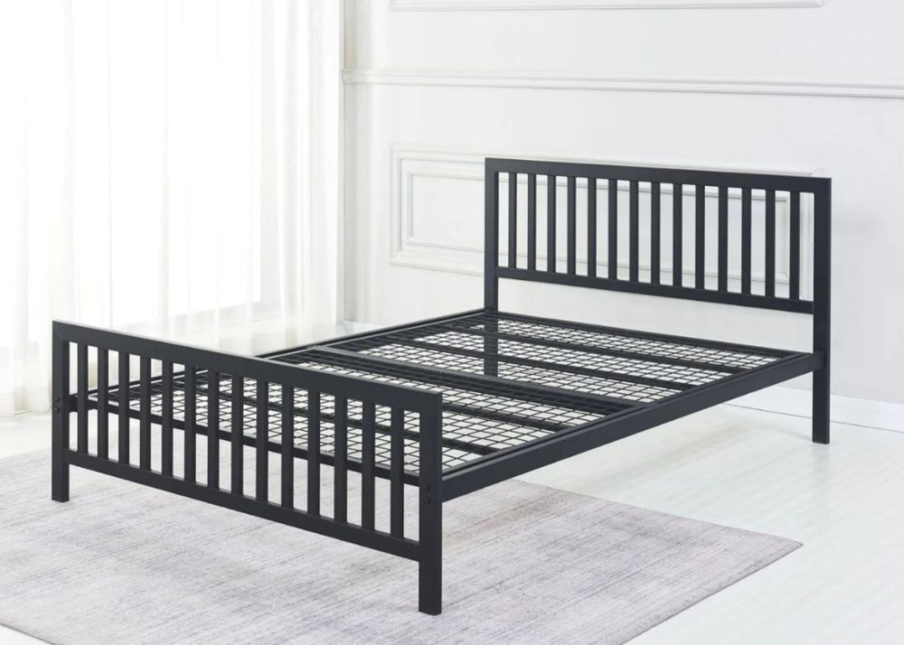 Holkham Black Metal Bed Base