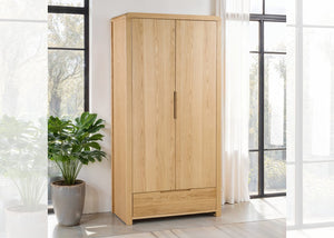 Curve 2 Door 1 Drawer Wardrobe