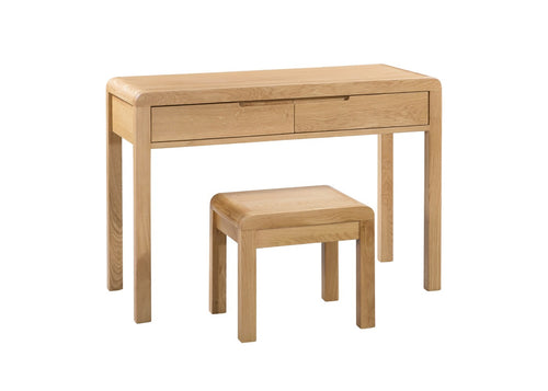 Curve 2 Drawer Dressing Table And Stool