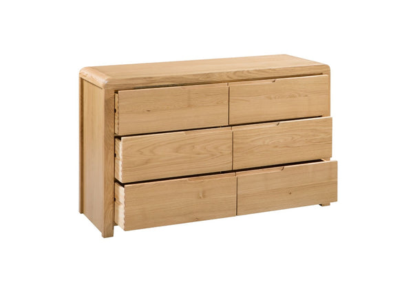 Curve 6 Drawer Wide Chest