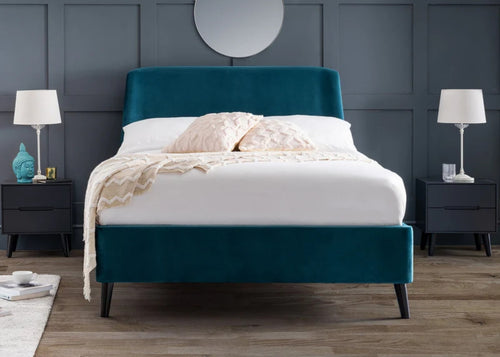 Frida Curved Velvet Bed