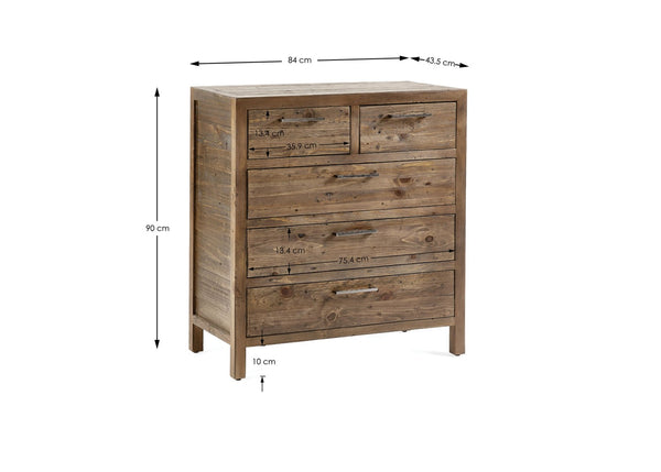 Heritage 3+2 Drawer Chest