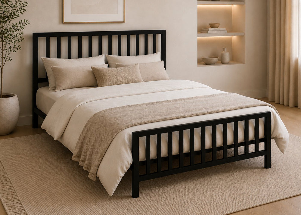 Holbrook Black Metal Bed