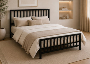 Holbrook Black Metal Bed