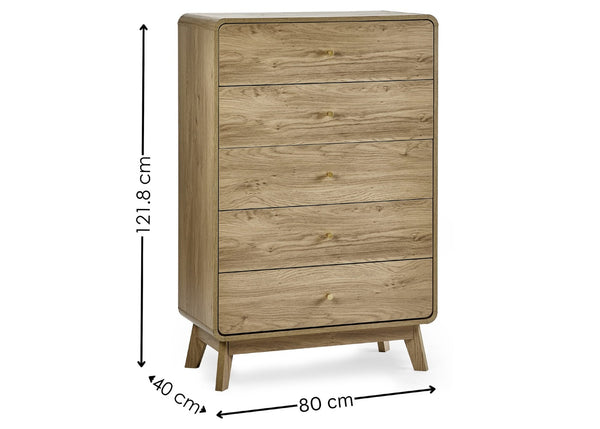 Ingrid 5 Drawer Chest
