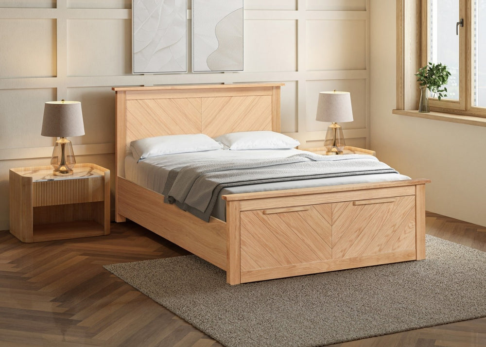 Kenji Wooden Drawer Bed