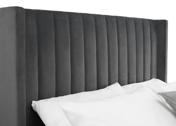 Langham Scalloped Headboard Storage Bed