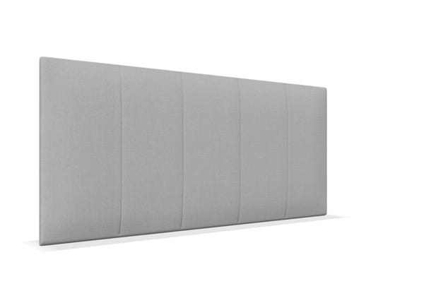 Iris Headboard Finished in faux Linen Light Grey