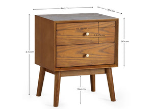 Lowry 2 Drawer Bedside