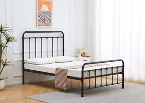 Melton Metal Bed Frame with Mattress, Small Double Size