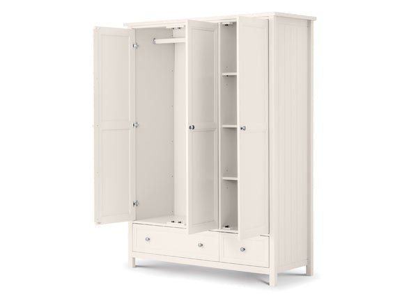 Maine 3 Door Combination Wardrobe