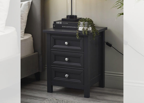 Maine 3 Drawer Bedside