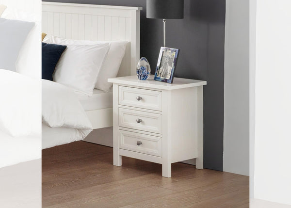 Maine 3 Drawer Bedside