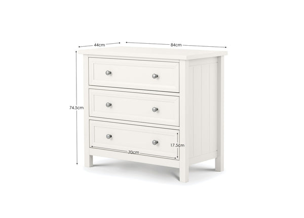 Maine 3 Drawer Wide Chest