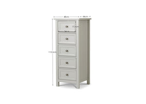 Maine 5 Drawer Tall Chest