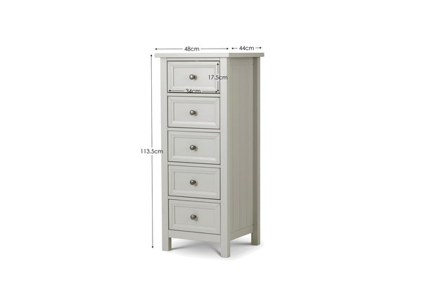 Maine 5 Drawer Tall Chest