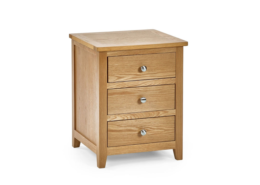 Mallory 3 Drawer Bedside