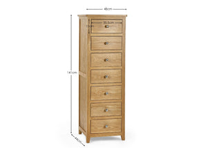 Mallory 7 Drawer Narrow Chest