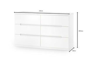 Manhattan 6 Drawer Wide Chest