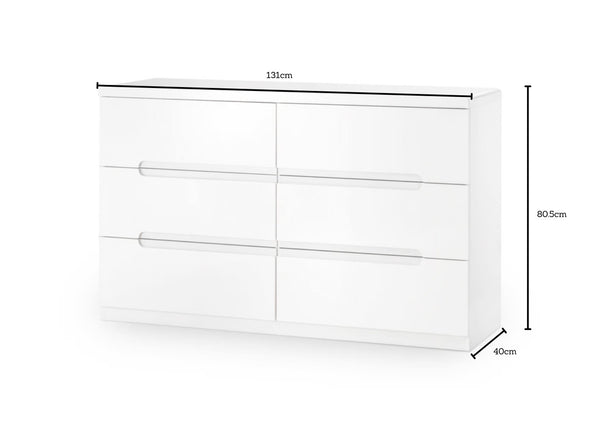 Manhattan 6 Drawer Wide Chest