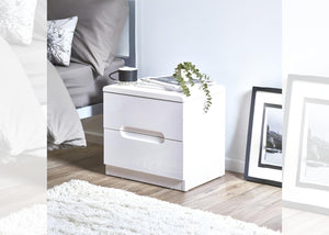 Manhattan 2 Drawer Bedside