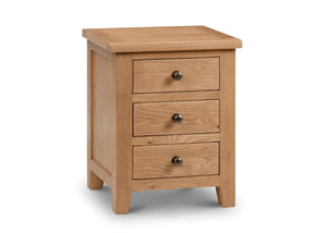 Marlborough 3 Drawer Bedside