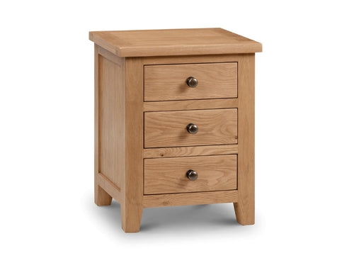 Marlborough 3 Drawer Bedside