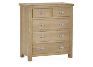 Memphis Limed Oak 3 + 2 Drawer Chest