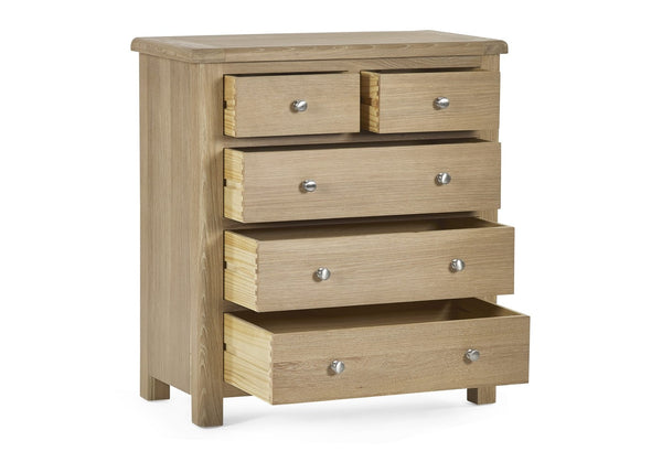 Memphis Limed Oak 3 + 2 Drawer Chest