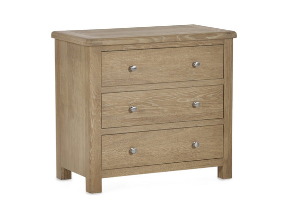 Memphis Limed Oak 3 Drawer Chest