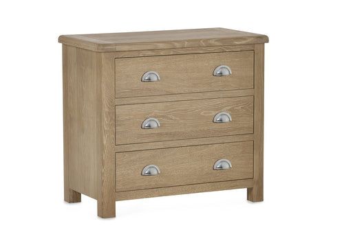 Memphis Limed Oak 3 Drawer Chest